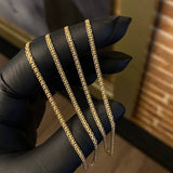 Tobillera China 2.2gr / 24cm / 2.2mm Oro Amarillo +1*