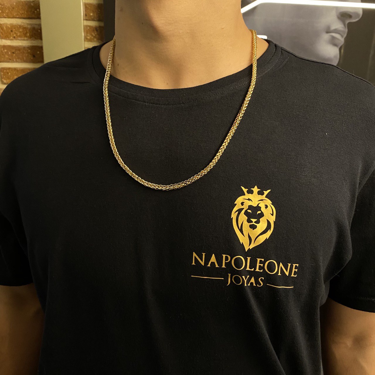 Cadena Franco 17.25gr/60cm Oro Amarillo/Blanco +2