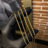Cadena Cubana 3.8gr / 60cm / 2.3mm Oro Amarillo +0