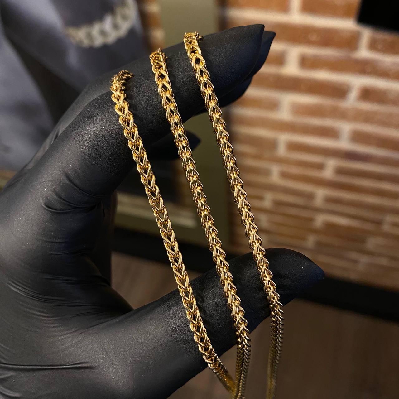 Cadena Franco 12.1gr / 60cm / 3.3mm Oro Amarillo +4