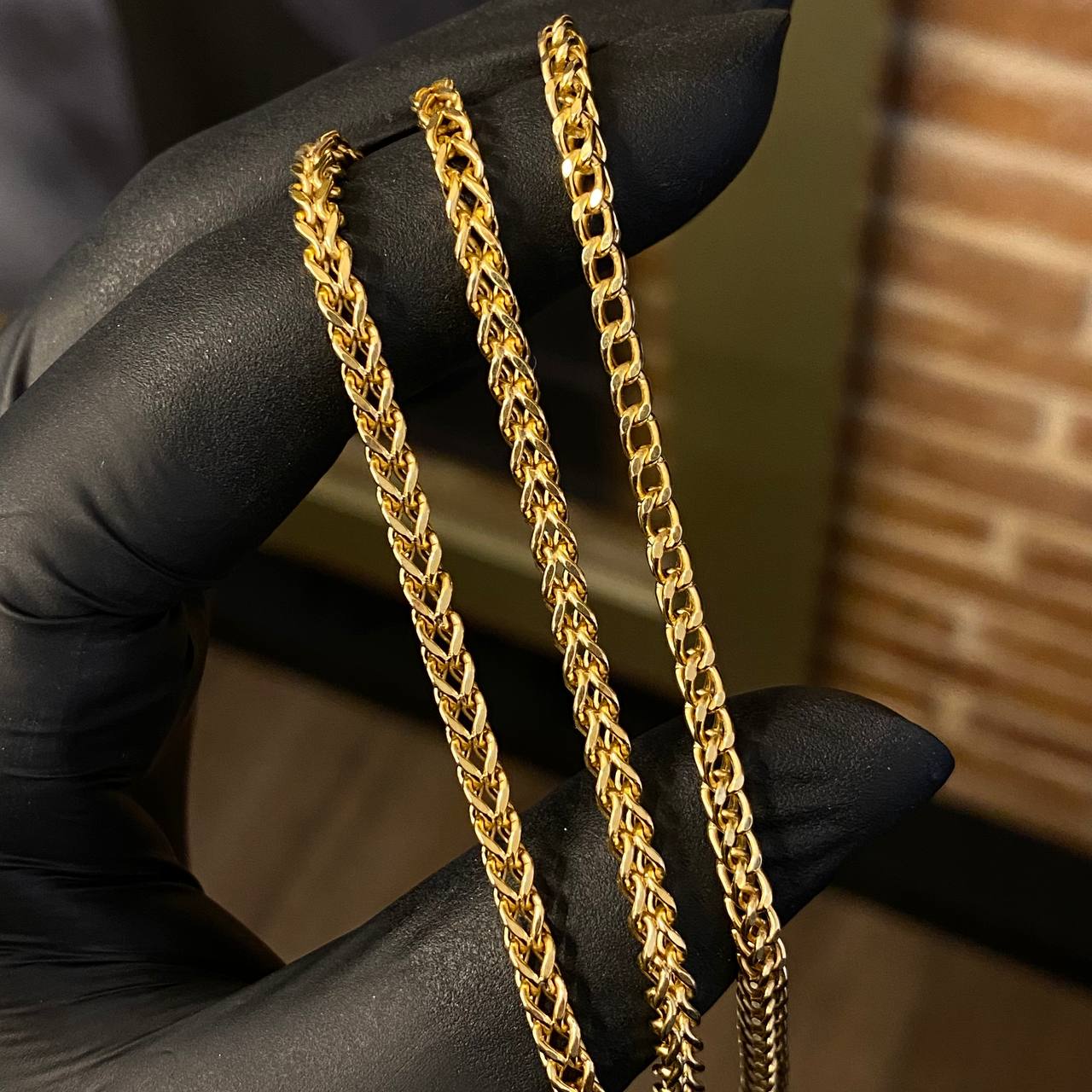 Cadena Franco 12.1gr / 60cm / 3.3mm Oro Amarillo +4