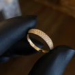 Anillo Churumbela 1.85gr T6 1/4 Circones Blancos Oro Amarillo