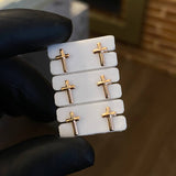 Topos Cruz 0.5gr Lisa Oro Rosa