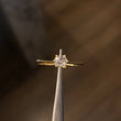 Solitario 1.45gr / T6 1/4 Circon Blanco Oro Amarillo