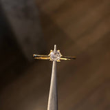 Solitario 1.45gr / T6 1/4 Circon Blanco Oro Amarillo