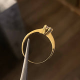 Solitario 1.45gr / T6 1/4 Circon Blanco Oro Amarillo