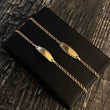 Pulso Placa Ovalo 1.4gr / 14.5-16cm Bebe Bordada Oro Amarillo