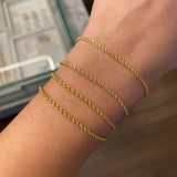 Pulso Lazo 1.15gr / 19cm / 2mm Oro Amarillo +3