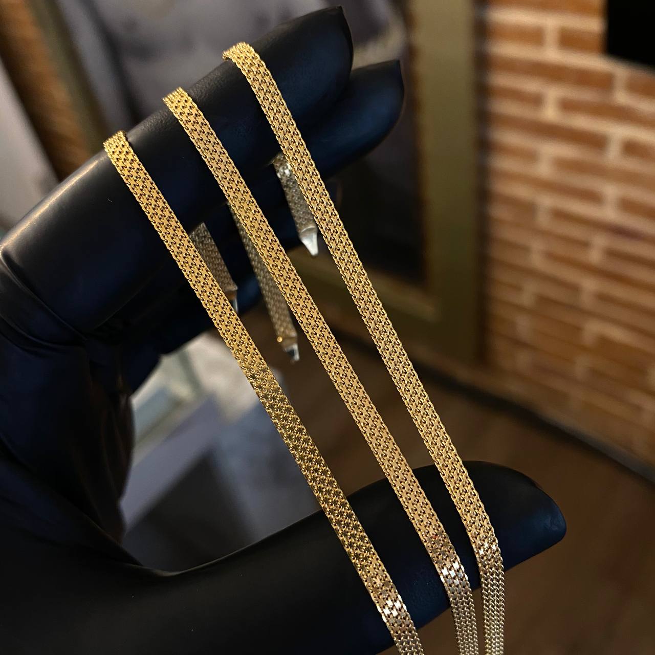Pulso Chino Hilado 3.3gr / 19cm / 2.3mm Oro Amarillo +0