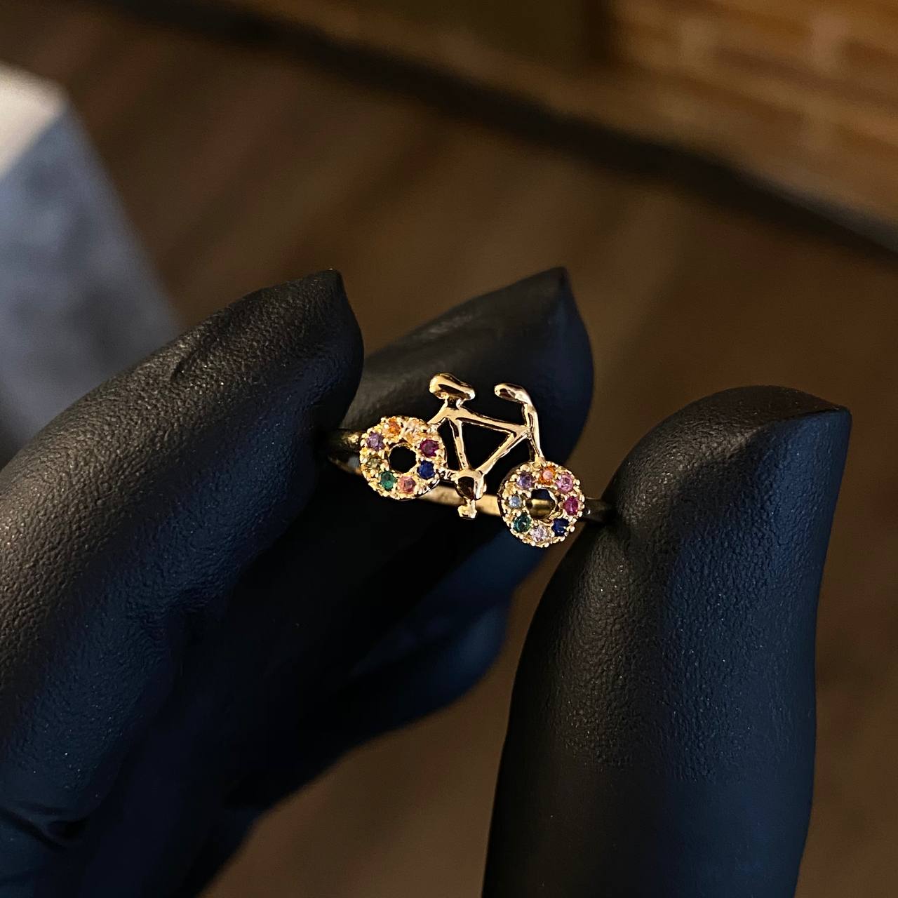 Anillo Bicicleta 1.4gr T6 Circones Colores Oro Amarillo