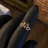 Anillo Bicicleta 1.4gr T6 Circones Colores Oro Amarillo