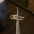 Anillo Flecha Retractil 1.15gr T7 3/4 Circones Blancos Lila Oro Amarillo