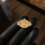 Herraje Corona Cinturon RX 3.7gr / 2.6cm Circones Blancos Oro Amarillo