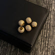 Herraje Bola de Fuego 1.2gr 8mm Circones Blancos Oro Amarillo*