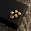 Herraje Bola de Fuego 1.15gr 8mm Circones Blancos Oro Amarillo*