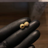 Herraje Bola de Fuego 1.15gr 8mm Circones Blancos Oro Amarillo*