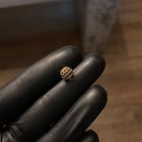 Herraje Bola de Fuego 1.15gr 7.5mm Circones Negros Oro Rosa*