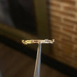 Anillo Corona De Espinas 1.35gr T6 1/2 Circones Blancos Amarillo