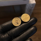 Herraje San Benito Tambor 1.6gr / 1.9cm Liso Oro Amarillo