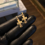 Dije Cristo  1.2gr / 2.6cm Diamantado Oro Amarillo