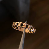 Anillo Cubano 3.4gr T10 Oro Rosa Nac.Esp