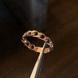 Anillo Cubano 3.4gr T10 Oro Rosa Nac.Esp