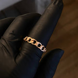 Anillo Cubano 3.4gr T10 Oro Rosa Nac.Esp