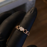 Anillo Cubano 3.4gr T10 Oro Rosa Nac.Esp