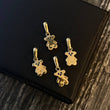 Dije Oso TS 1.1gr / 1.7cm Circones Azules Oro Amarillo*