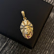 Dije Indio 5.45gr / 3.5cm Circones Colores Lila Oro Amarillo*