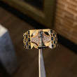 Anillo Ajedrez 8.1gr / T11 1/4 Reina Circones Negros Blancos Tres Oros