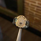 Anillo Corona RX 3.8gr / T9 3/4 Dos Oros Amarillo Blanco