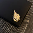 Dije Virgen Milagrosa 1.4gr / 2.2cm Diamantada Oro Amarillo