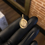 Dije Virgen Milagrosa 1.95gr / 2.5cm Diamantada Oro Amarillo*