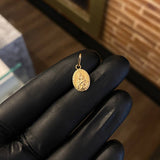 Dije Virgen del Carmen 0.85gr / 2cm Soplado Oro Amarillo