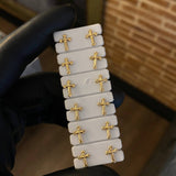 Topos Cruz Gotica 0.55gr Oro Amarillo