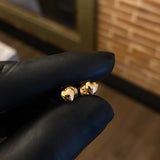 Topos Corazon 0.55gr Liso Oro Amarillo