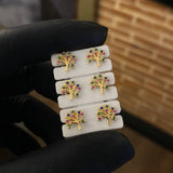 Topos Arbol De la Vida 0.95gr Circones De Colores Oro Amarillo*