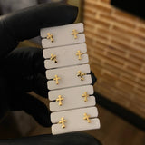 Topos Cruz Gotica 0.5gr Lisa Oro Amarillo