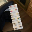Topos Flor 0.8gr Circones Blancos Azul Oro Amarillo*