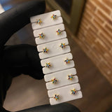 Topos Estrella 0.55gr Circones Colores Oro Amarillo*