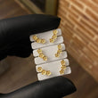 Topos Flores Trio 0.85gr Oro Amarillo*